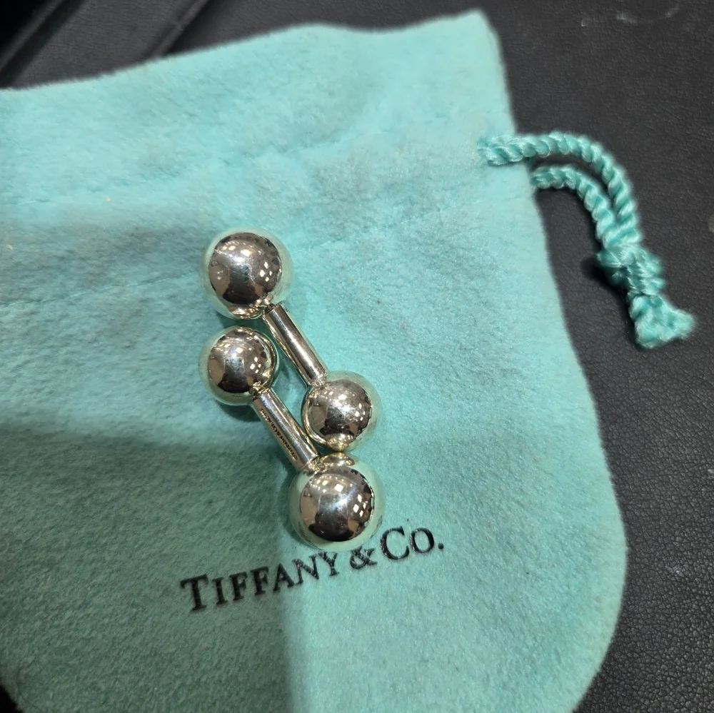 Tiffany & Co SS Bar Cuff Links